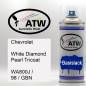 Preview: Chevrolet, White Diamond Pearl Tricoat, WA800J / 98 / GBN: 400ml Sprühdose, von ATW Autoteile West.
